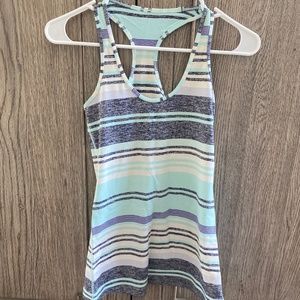 Lululemon Cool Racerback Groovy Stripe Static Wave